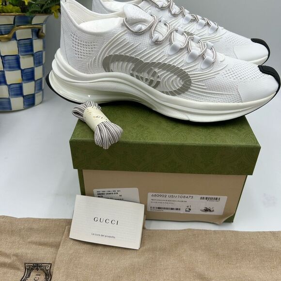 Women's Gucci interlocking GG run sneakers size 41 made in Italy - Picture 7 of 11